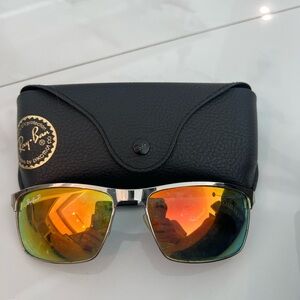 Ray-Ban Sunglasses with Red-Orange Polarized Lenses
